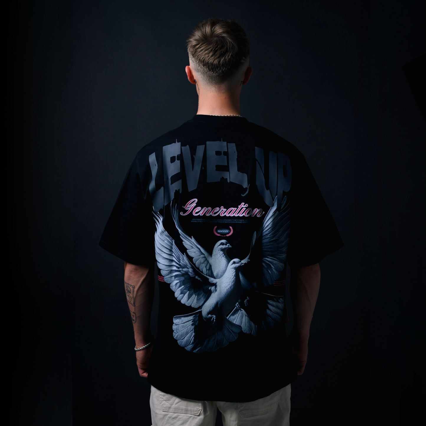LevelUp Generation - Premium Oversized T-Shirt - Drop Shoulder Fit