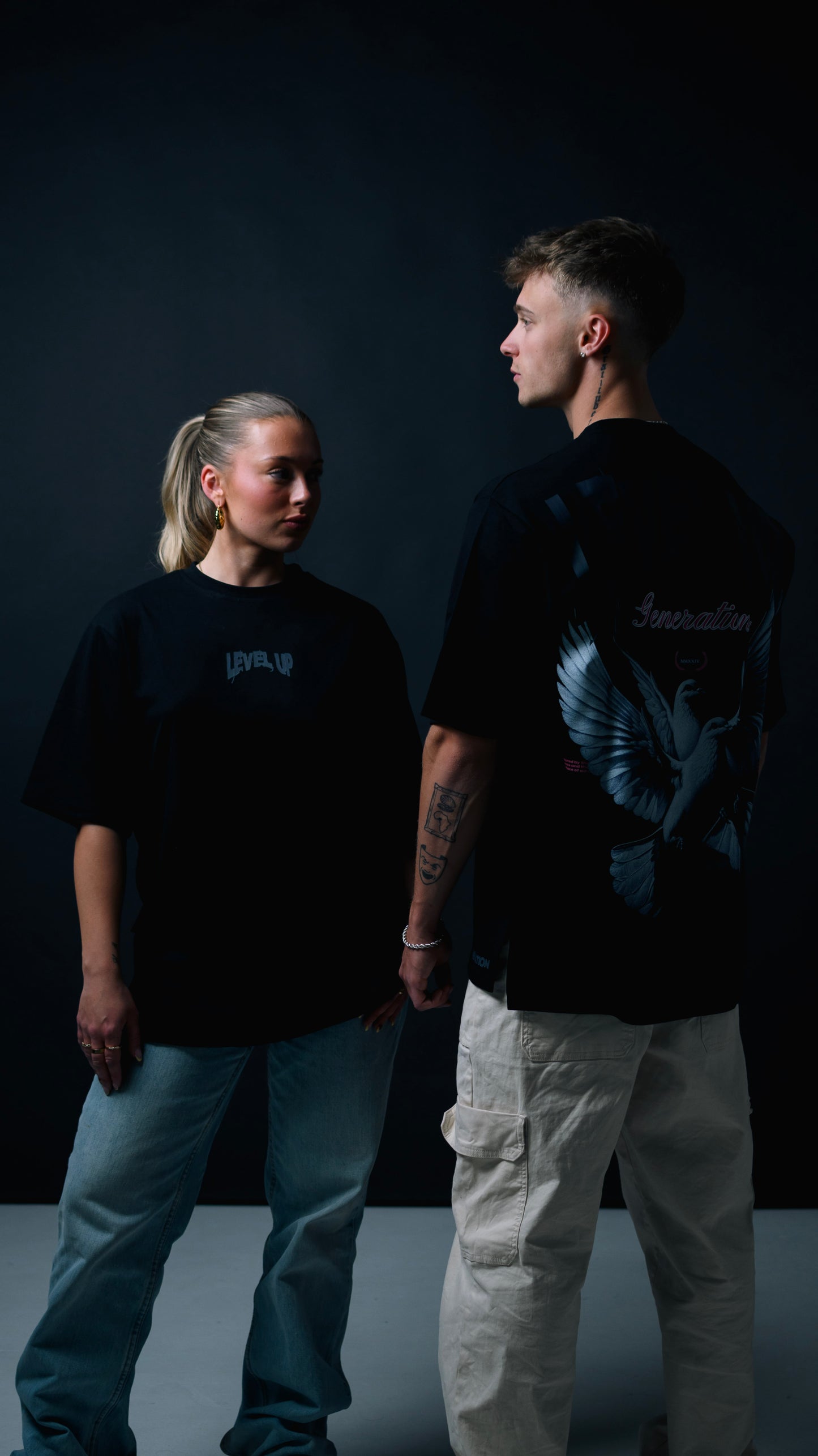 LevelUp Generation - Premium Oversized T-Shirt - Drop Shoulder Fit