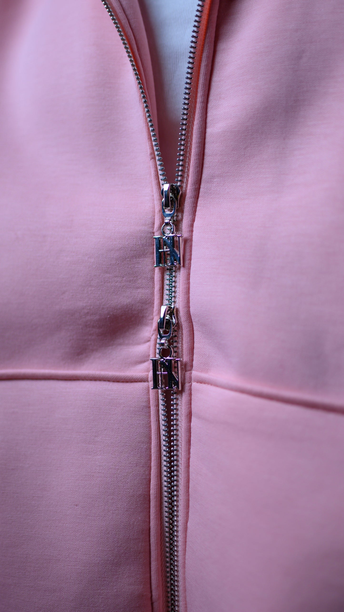 HN Signature Zip Hoodie – Baby Pink