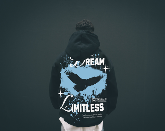 Dream Limitless – Paita ja huppari, jotka muistuttavat mahdollisuuksista