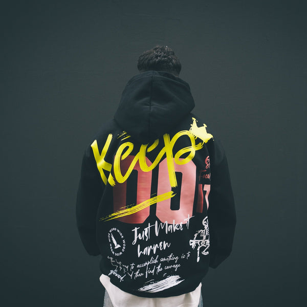 Keep Do It -Oversized Hoodie