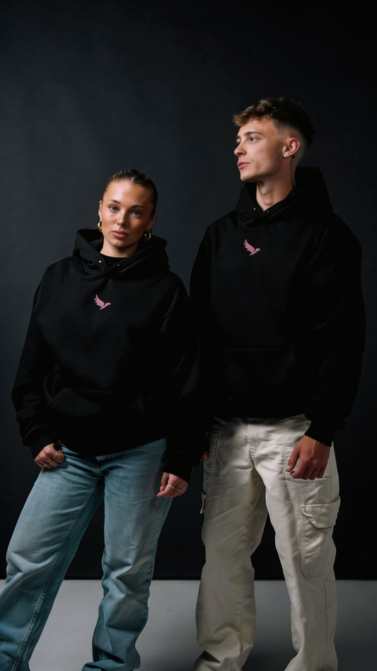 No Excuses- Black Oversized Hoodie